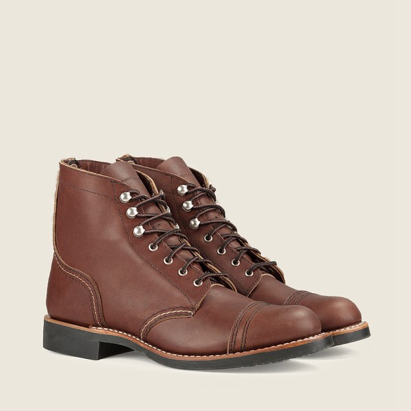 Heritage Støvler Dame - Red Wing Iron Ranger - Short Harness Læder - Brune - BRLOES-035